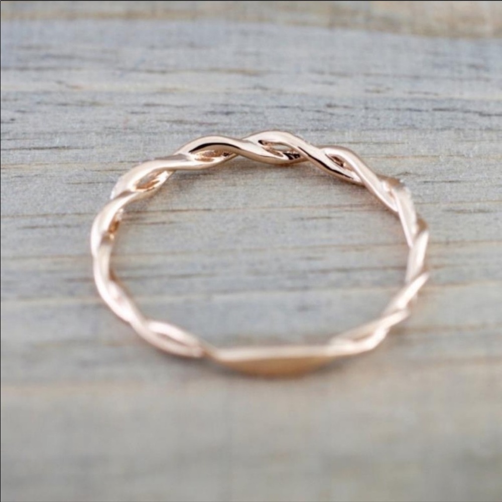 NEW💍18K ROSE GOLD DIAMOND ETERNITY WEDDING RING - Picture 5 of 5